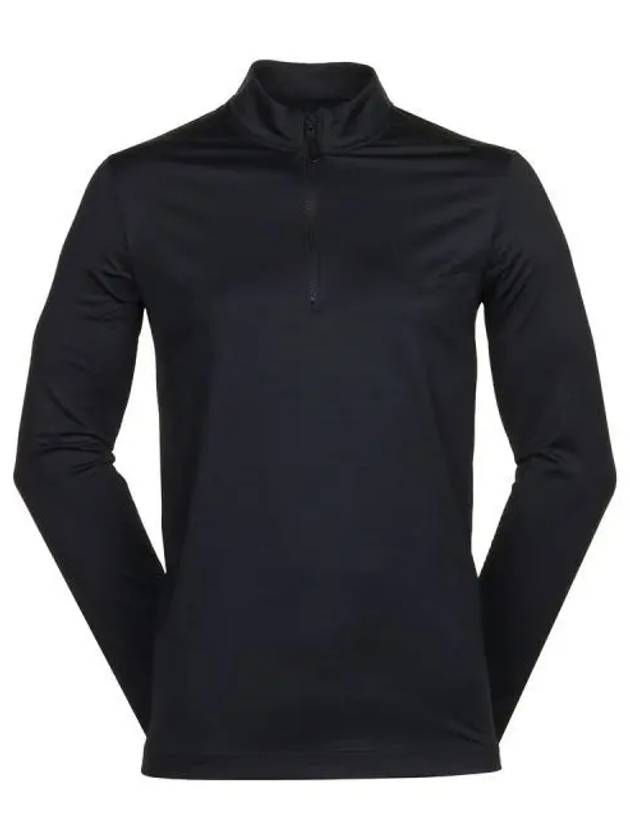 Golf Dri Fit Victory Half Zip Long Sleeve T-Shirt Black - NIKE - BALAAN 2