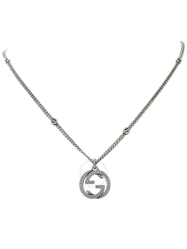 Sterling Interlocking G Necklace Silver YBB678651001 - GUCCI - BALAAN 2