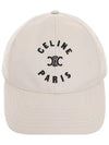 Paris Triomphe Embroidered Ball Cap Craie - CELINE - BALAAN 2