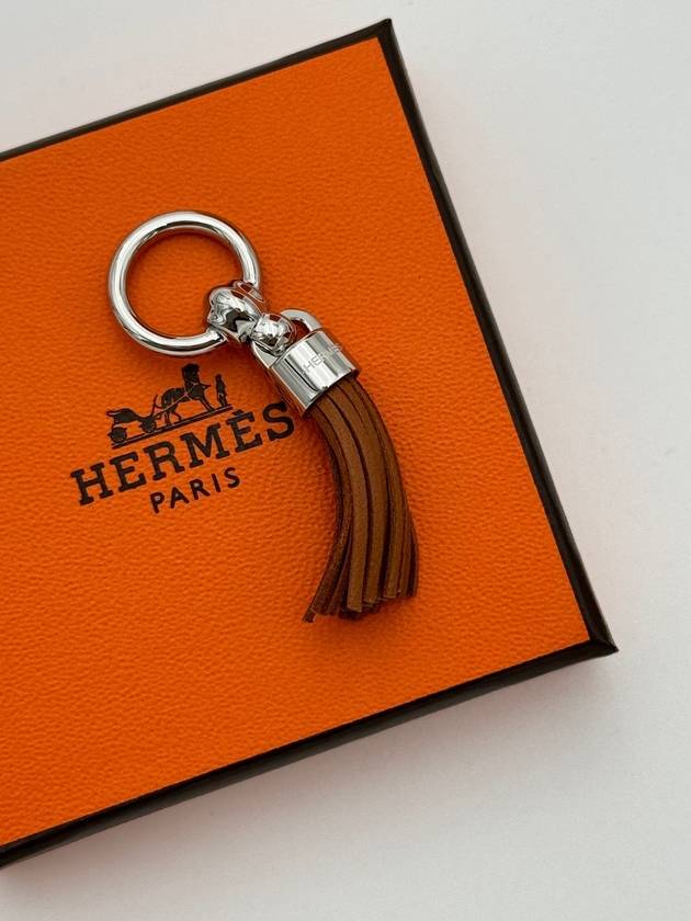 Scarf Twilly Ring Lambskin Silver H603523S - HERMES - BALAAN 1