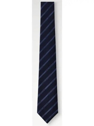 Marque L.Vuitton Deposée Stripes Tie Navy - LOUIS VUITTON - BALAAN 1