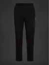 Metropolis Series Stretch Fleece Mixed Track Pants Black - CP COMPANY - BALAAN 2