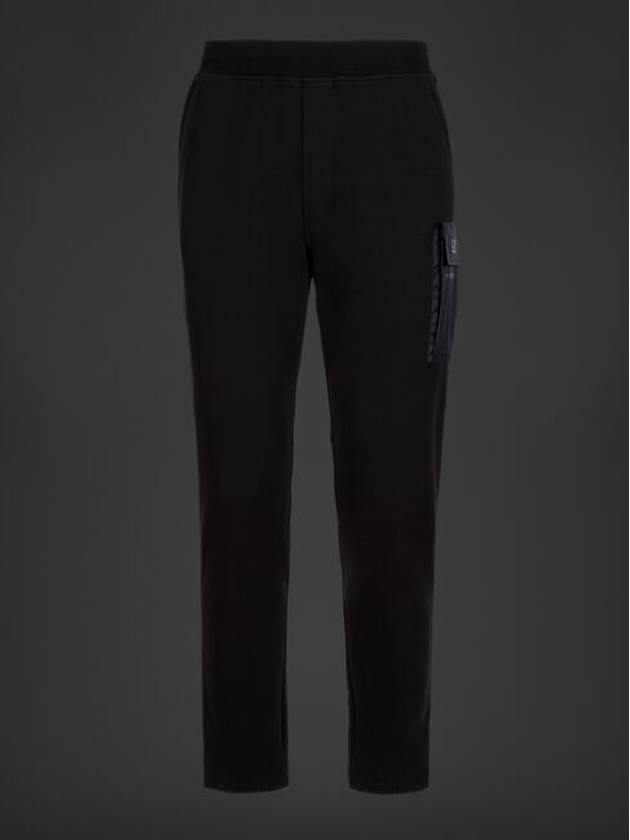 Metropolis Series Stretch Fleece Mixed Track Pants Black - CP COMPANY - BALAAN 2