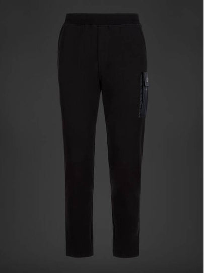 Metropolis Series Stretch Fleece Mixed Track Pants Black - CP COMPANY - BALAAN 2