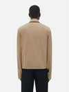 Triangle Pocket Nylon Zip Up Jacket Beige - BOTTEGA VENETA - BALAAN 3