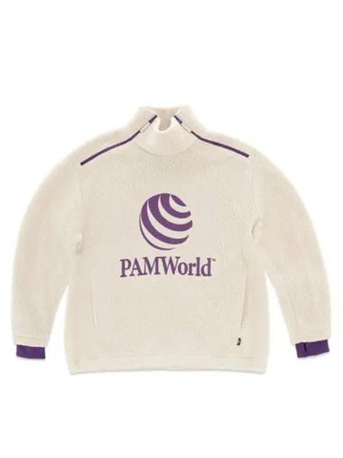 P A M PAM World Recycle Sherpa Oversized Pullover Pelican - PAMELA LOVE - BALAAN 1