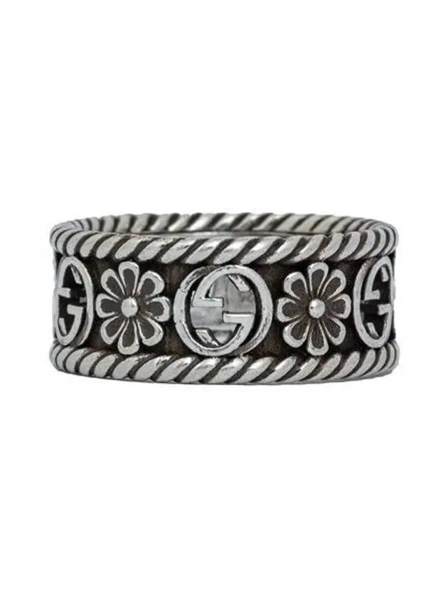 Interlocking G Ring Silver YBC577263001 - GUCCI - BALAAN 2