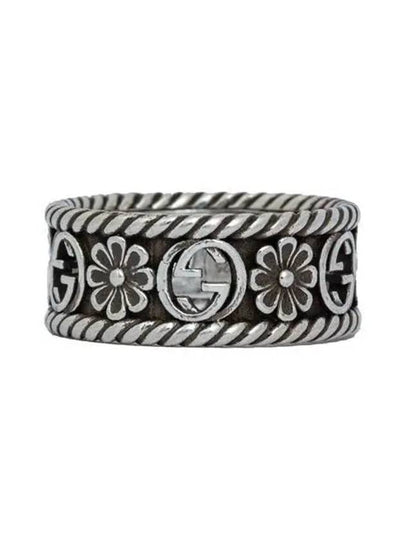 Interlocking G Ring Silver YBC577263001 - GUCCI - BALAAN 2