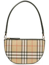 Vintage Check Leather Olympia Shoulder Bag Archive Beige - BURBERRY - BALAAN 3