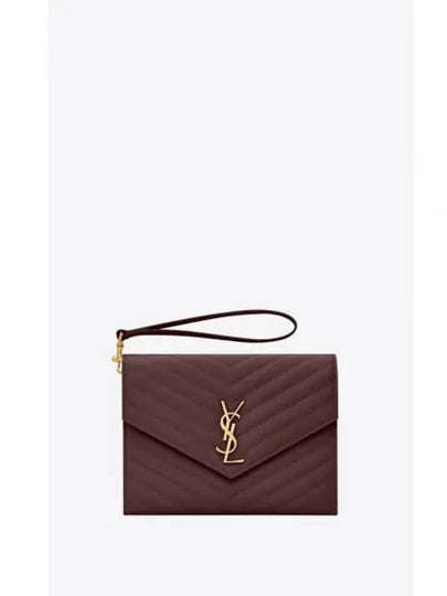 Grain De Poudre Cassandre Clutch Bag Rouge Legion - SAINT LAURENT - BALAAN 2