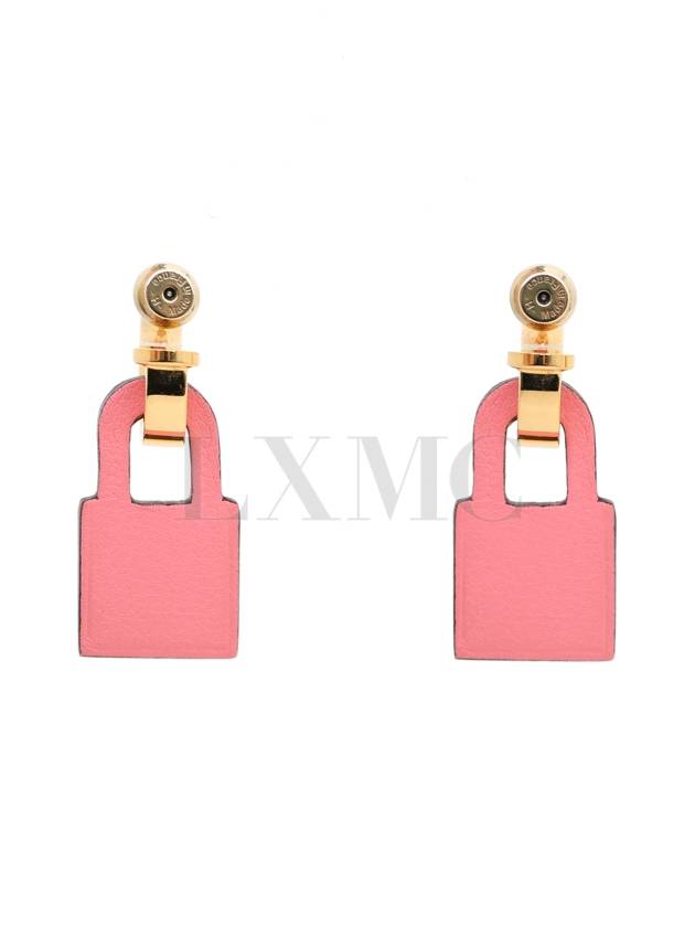 O Kelly Earrings Gold Pink H078851 - HERMES - BALAAN 3