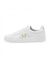 B721 Leather Low Top Sneakers White - FRED PERRY - BALAAN 1