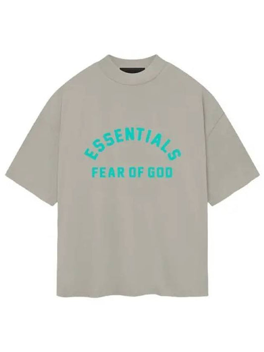 Heavy Jersey Crew Neck Short Sleeve T-Shirt Grey - FEAR OF GOD - BALAAN 2