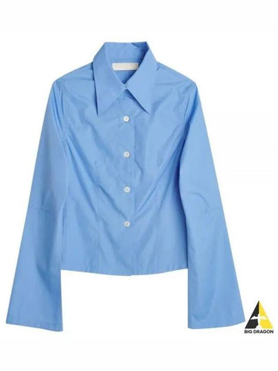 Women's Union Poplin Blouse Blue - OUR LEGACY - BALAAN 2