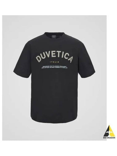 Hoe M Black Men s Short Sleeve T shirt - DUVETICA - BALAAN 1