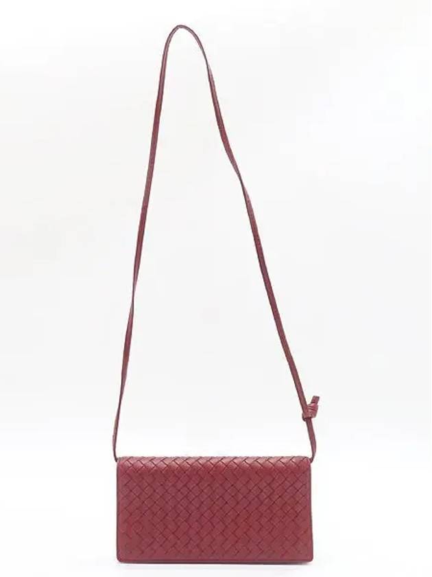 598290 Red Intrecciato WOC Mini Cross Bag - BOTTEGA VENETA - BALAAN 3