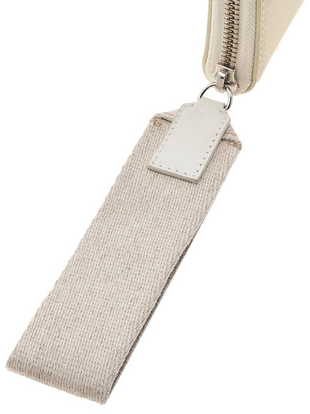 Le Carre Rond Lanyard Square Half Wallet Ivory - JACQUEMUS - BALAAN 8