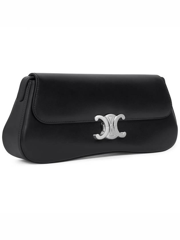 Medium Calfskin Shoulder Bag Black - CELINE - BALAAN 3