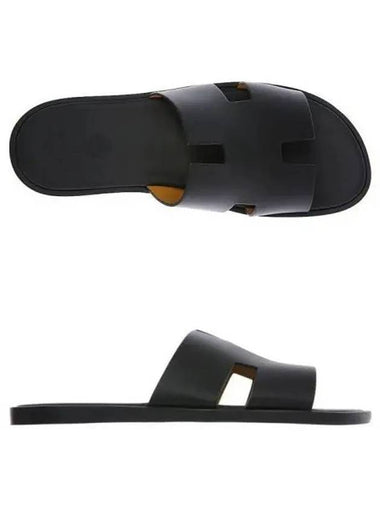 Izmir Noir Black Slippers 271706 - HERMES - BALAAN 1