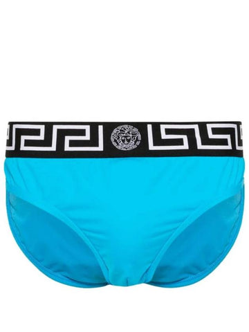 logo print strap swim shorts 1004584A232185 - VERSACE - BALAAN 1