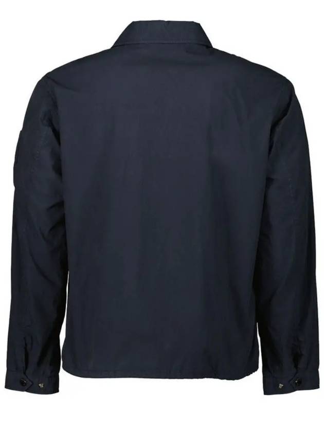 Lens Wappen Overshirt Jacket Navy - CP COMPANY - BALAAN 4