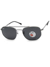 Eyewear Irregular Metal Sunglasses Grey - RAY-BAN - BALAAN 2