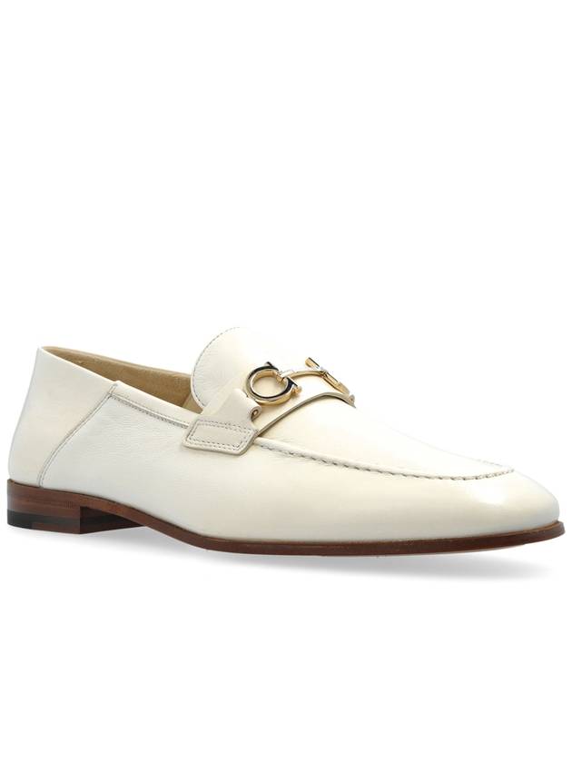 FERRAGAMO Shoes Biarritz Type Loafers, Men's, Cream - SALVATORE FERRAGAMO - BALAAN 4