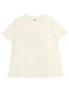 Cinema Heart Motif Cotton Short Sleeve T-Shirt Ivory - MAX MARA - BALAAN 3