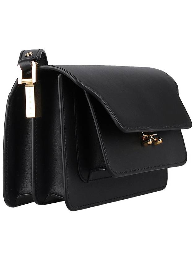 Trunk Bag E/W In Black Leather - MARNI - BALAAN 5