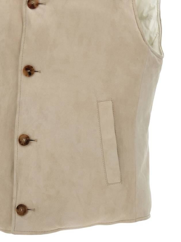 Brunello Cucinelli Suede Vest - BRUNELLO CUCINELLI - BALAAN 4