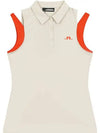 Genuine Women s Malaika Sleeveless Top Almond Milk GWJT09179 E031 - J.LINDEBERG - BALAAN 3