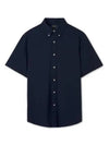 Short sleeve seersucker shirt navy - POLO RALPH LAUREN - BALAAN 2