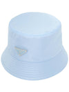 Re-Nylon Triangle Logo Bucket Hat Sky Blue - PRADA - BALAAN 2