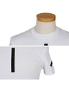 Tape Detail Short Sleeve T-Shirt White - NEIL BARRETT - BALAAN 5