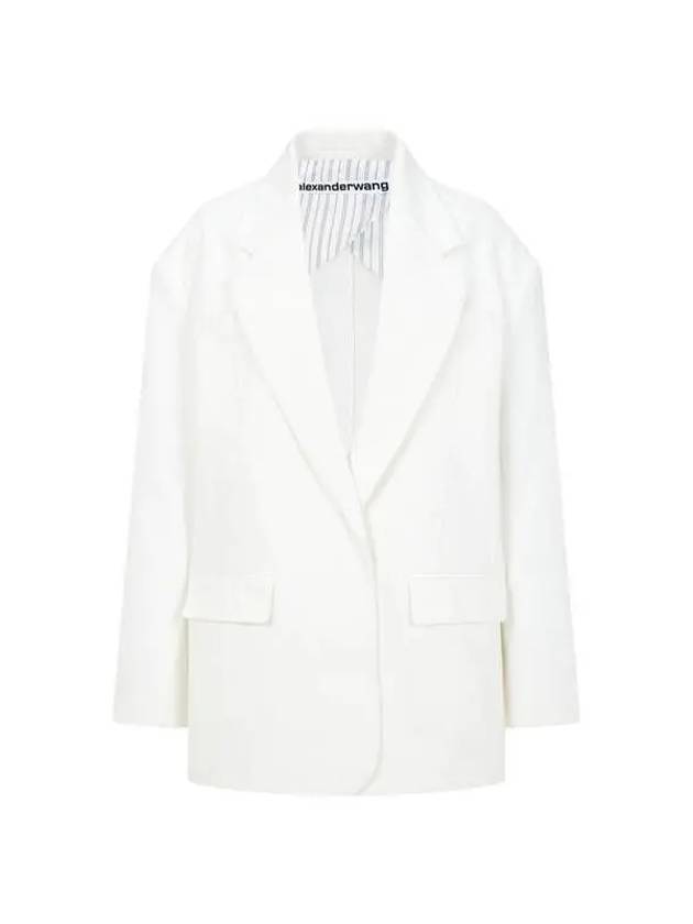 Oversized open jacket white - ALEXANDER WANG - BALAAN 1