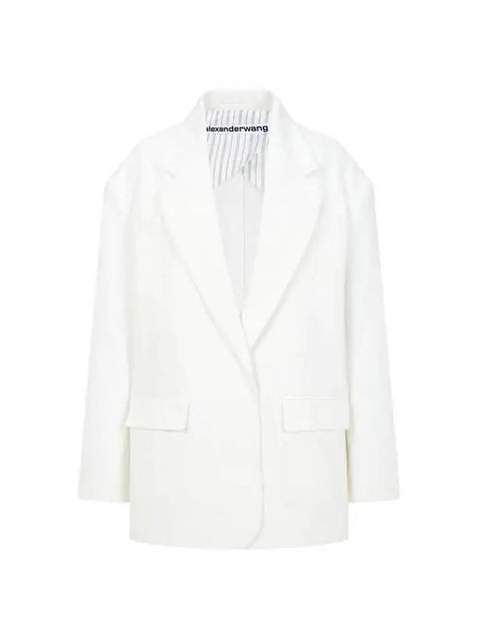 Oversized open jacket white - ALEXANDER WANG - BALAAN 1