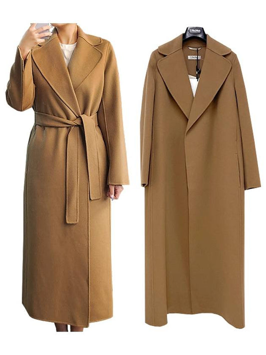 S Max Mara POLDO wool coat camel 045 - S MAX MARA - BALAAN 1