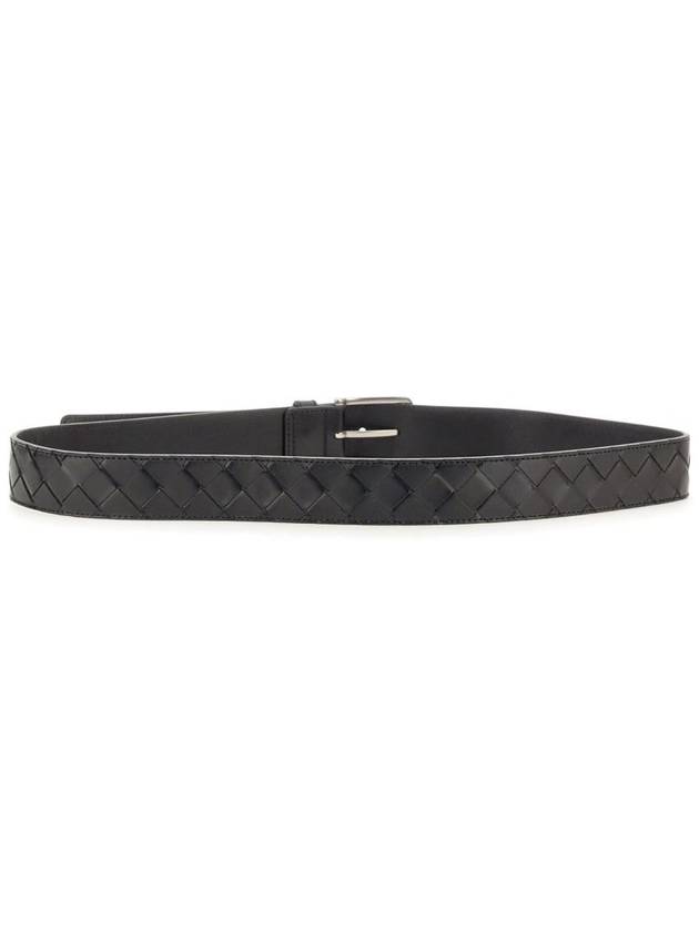 Intrecciato Belt Black - BOTTEGA VENETA - BALAAN 4