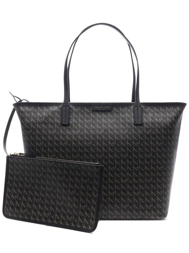 Ever Ready Zipper Tote Bag Black - TORY BURCH - BALAAN 2