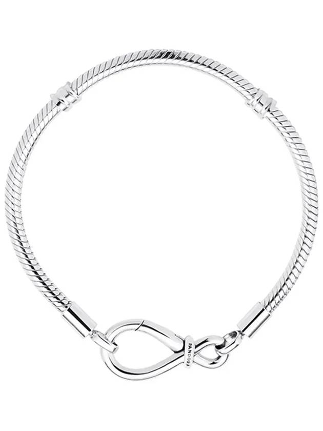 Moments Infinity Knot Snake Chain Bracelet Silver - PANDORA - BALAAN 4