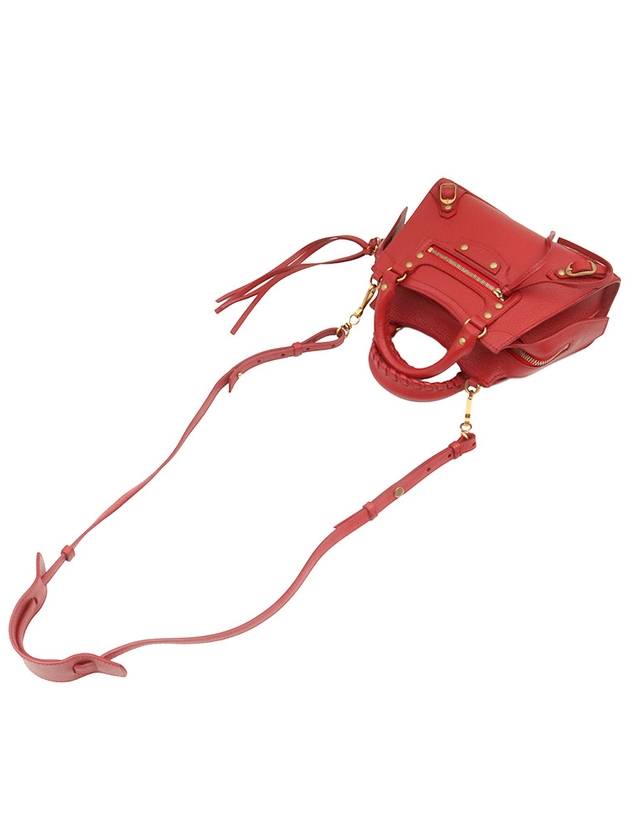 Red Calfskin Neo Classic Top Handle Mini City 2WAY 638524 - BALENCIAGA - BALAAN 4