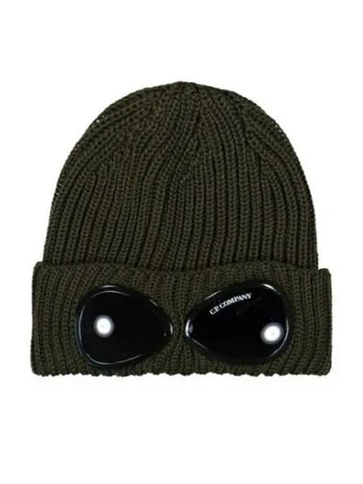 Extra Fine Merino Wool Goggle Beanie Ivy Green - CP COMPANY - BALAAN 2