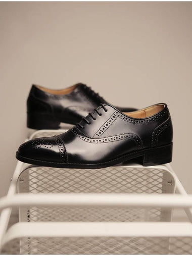 Louis K Semi Brogue Oxford Black - FLAP'F - BALAAN 1