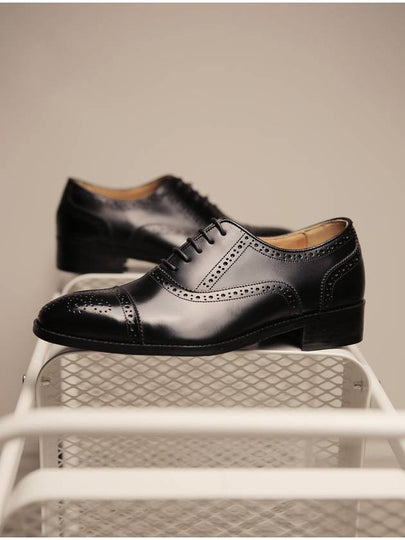 Louis K Semi Brogue Oxford Black - FLAP'F - BALAAN 2