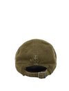 Cassandre Cotton Ball Cap Olive - SAINT LAURENT - BALAAN 4