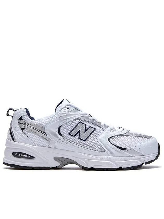 530 Retro Running Low Top Sneakers Navy White - NEW BALANCE - BALAAN 2