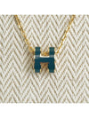 PopAche Necklace Mini Gold VERT CYPRES Full Set - HERMES - BALAAN 5