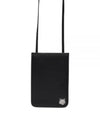 Fox Head Leather Messenger Cross Bag Black - MAISON KITSUNE - BALAAN 2