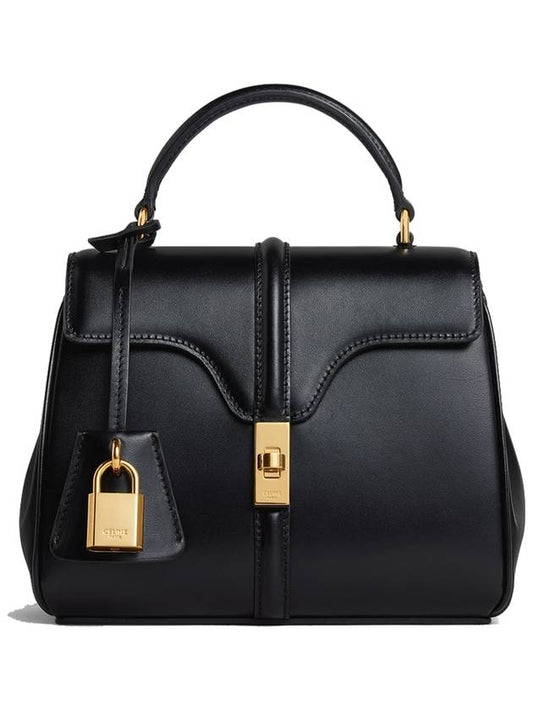 16 Calfskin Mini Shoulder Bag Black - CELINE - BALAAN 2