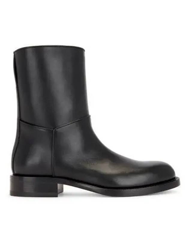 Nobilis Leather Mid Boots Black - THE ROW - BALAAN 2